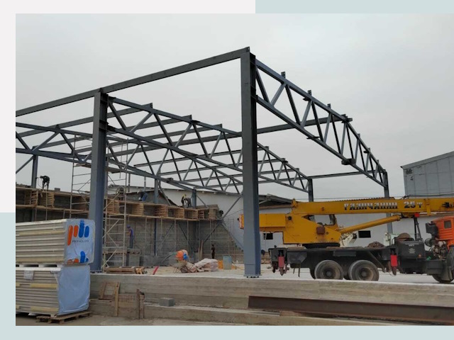 Строительство цехов в Валуйках