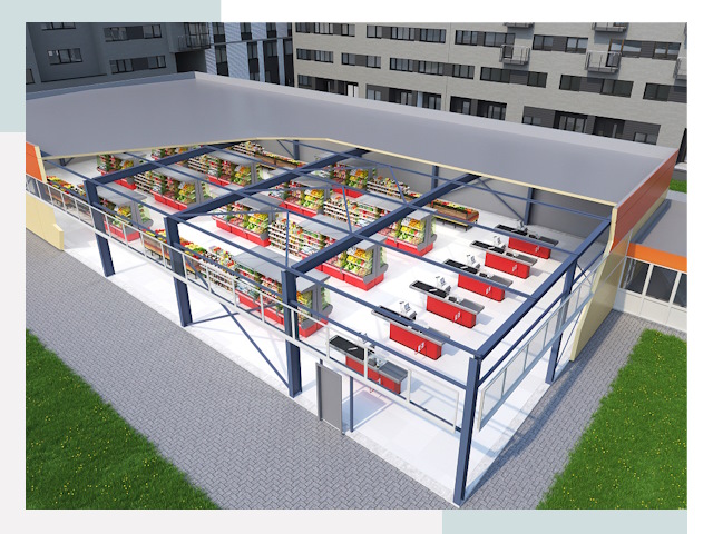 Строительство магазинов в Валуйки от 639 руб. за м²