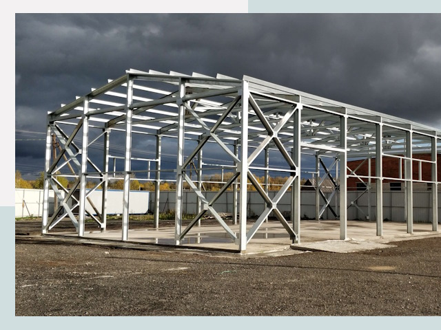 Двускатные ангары в Валуйки от 639 руб. за квадрат