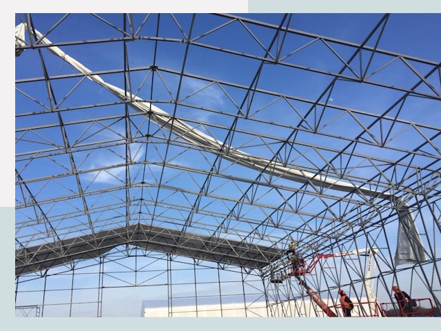 Шатровые ангары от 639 руб. в Валуйках и Белгородской области