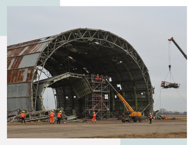 Демонтаж ангаров в Валуйках